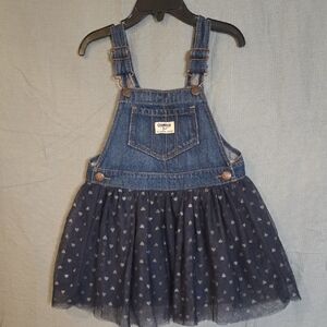 OshKosh B'gosh Denim Heart Print Skirtall